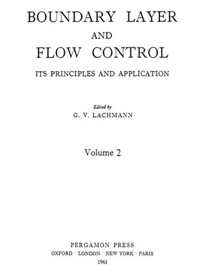 cover image of Boundary Layer and Flow Control